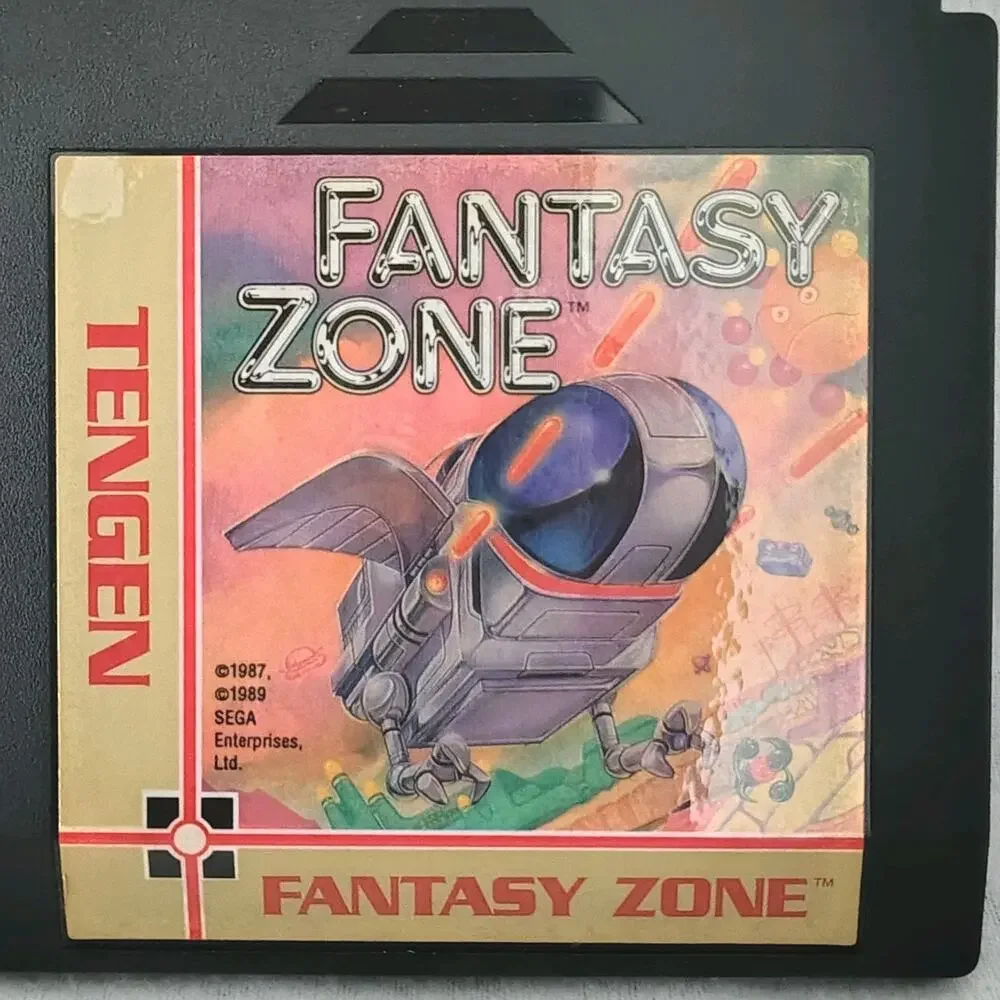 Fantasy Zone Tengen Game Cartridge & Sleeve Original Nintendo System NES 89